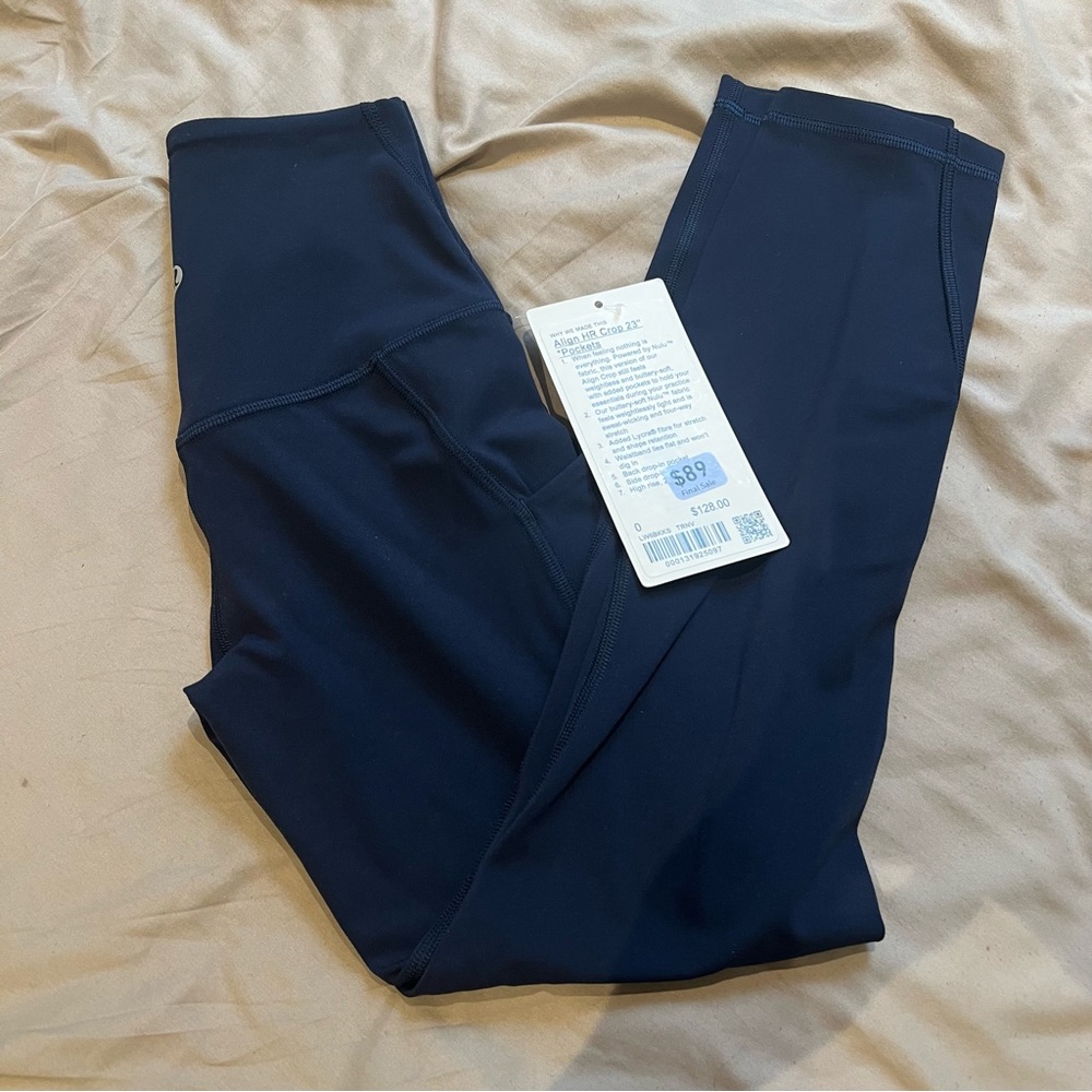 NWT Lululemon Align HR Crop 23” Leggings with Pockets